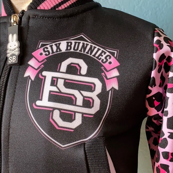 Kids bomber jacket Leo pink print size 1 year. - Picture 3 of 5